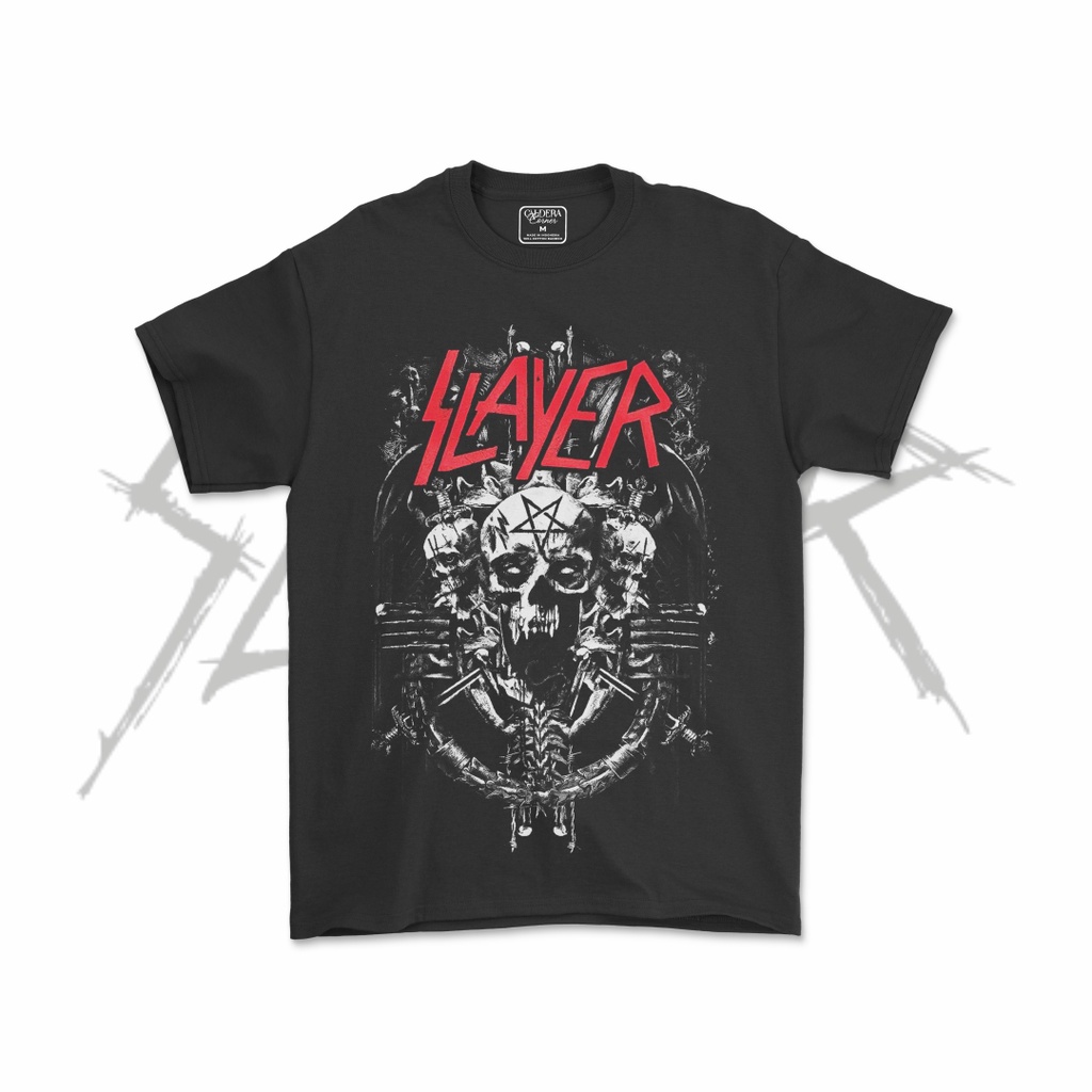 HITAM Unisex Black Slayer Band Shirt V7 Shopee Philippines