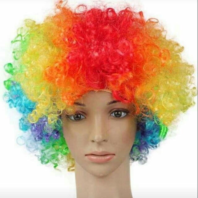 multi colored wigs