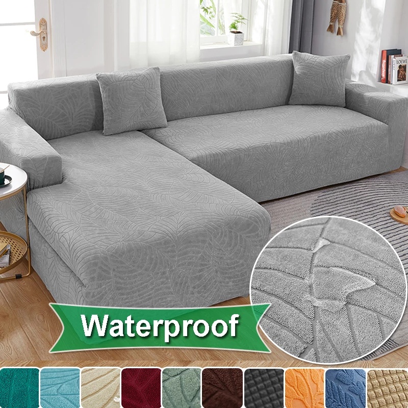 home lifeWaterproof Sofa Cover Thick Velvet 1/2/3/4 Seater Armchair Couch Covers LShaped Corner