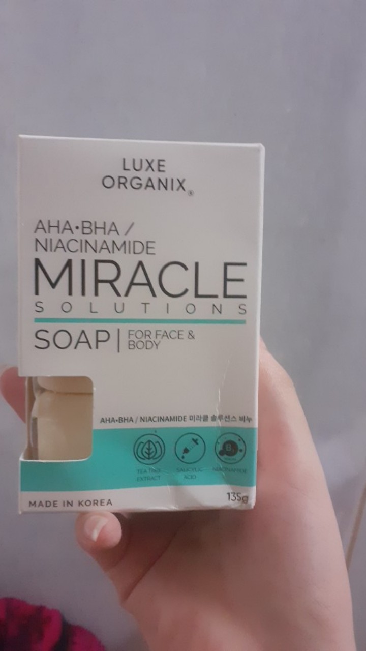 Luxe Organix Miracle Solutions Aha/Bha Soap For Face & Body 135G ...