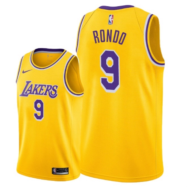 Nike NBA Lakers No. 9 Rondo Jersey 