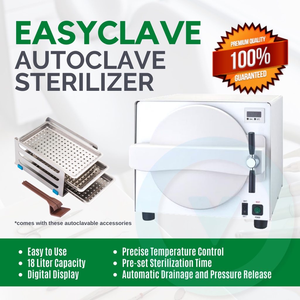 EASYCLAVE Autoclave Sterilizer 18Liters TR250N VivaDentista Dental