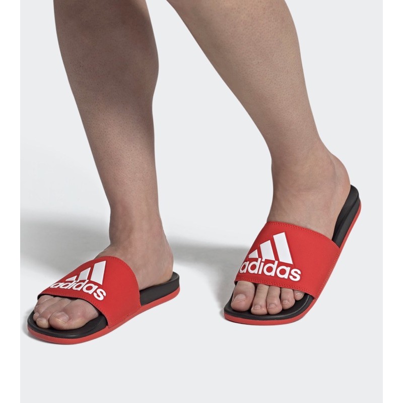 adidas adilette comfort red