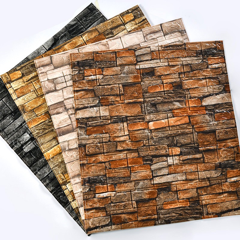  3D  foam  bricks wallpaper  70 77cm per pcs home living room 