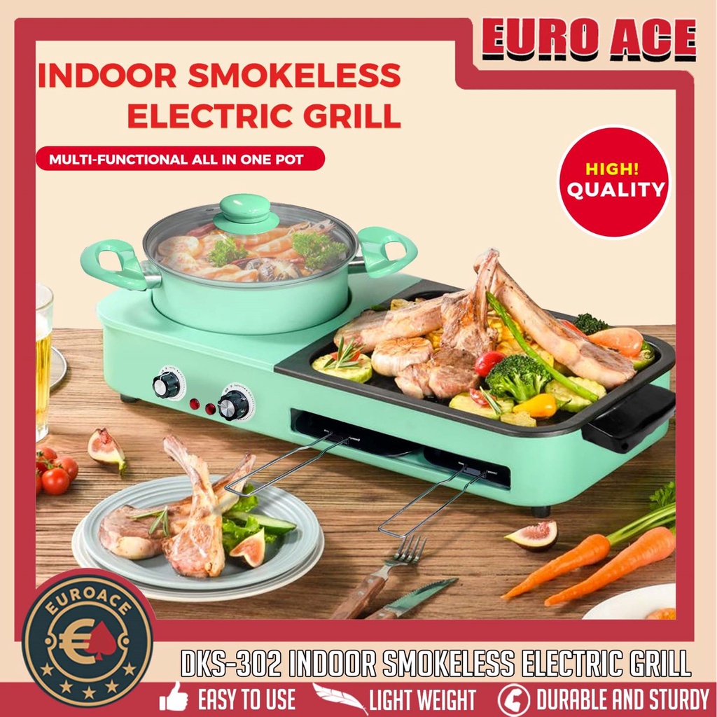 Euroace Multifunctional Hot Pot Shabu2x Oven Integrated Pot Smokeless
