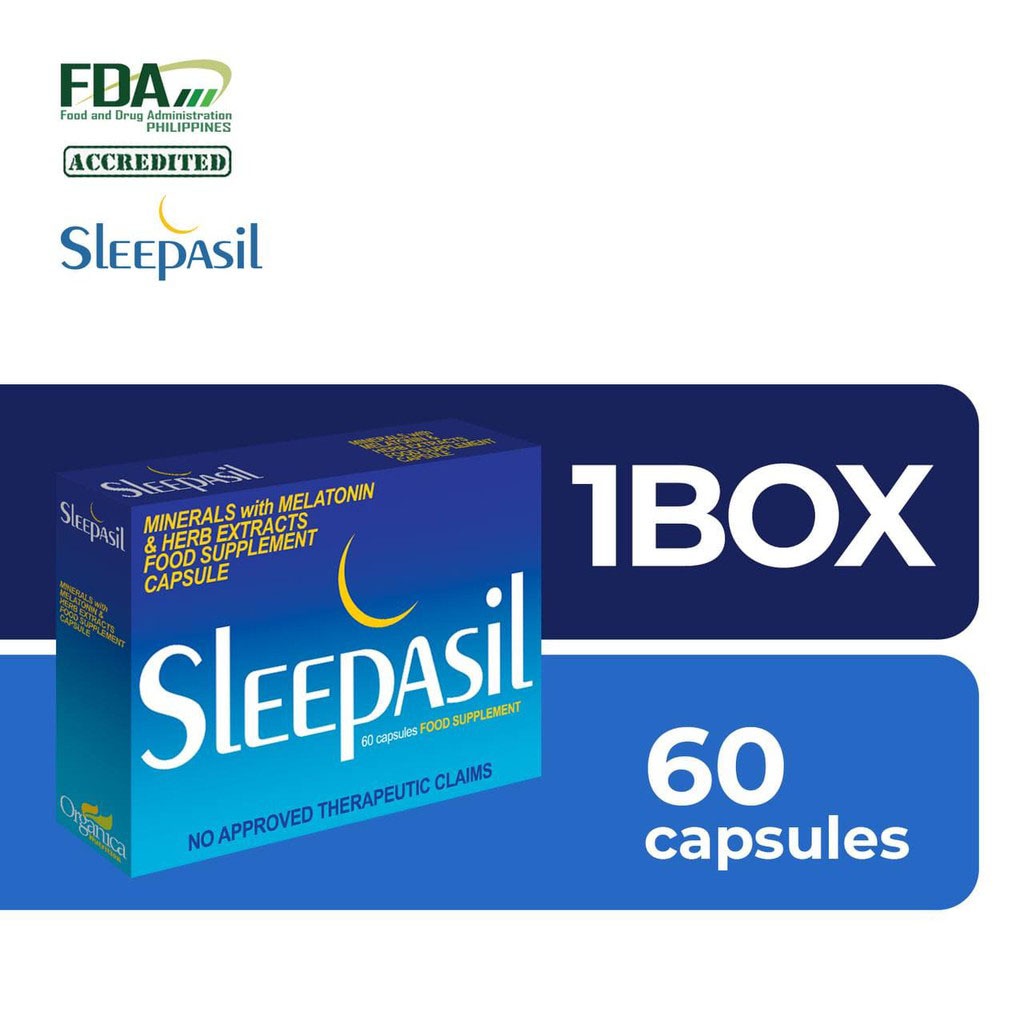 Sleepasil Melatonin Sleep Aid Supplement (60 Capsules) Shopee Philippines