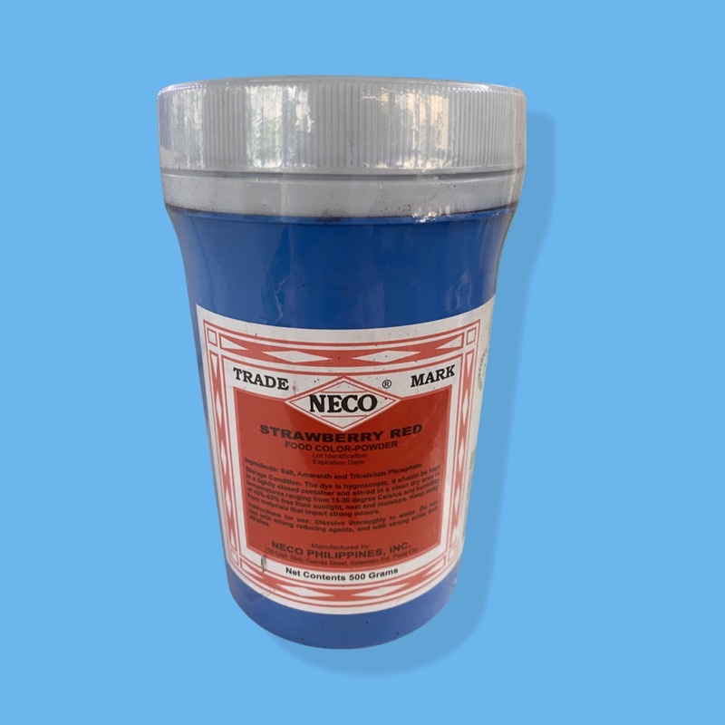 Neco Strawberry Red Food Coloring Powder 500g Shopee Philippines