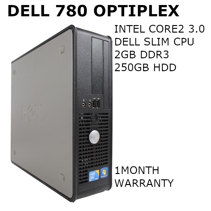 Dell 780 Slim Cpu Dualcore 2gb Ddr3 250gb Shopee Philippines