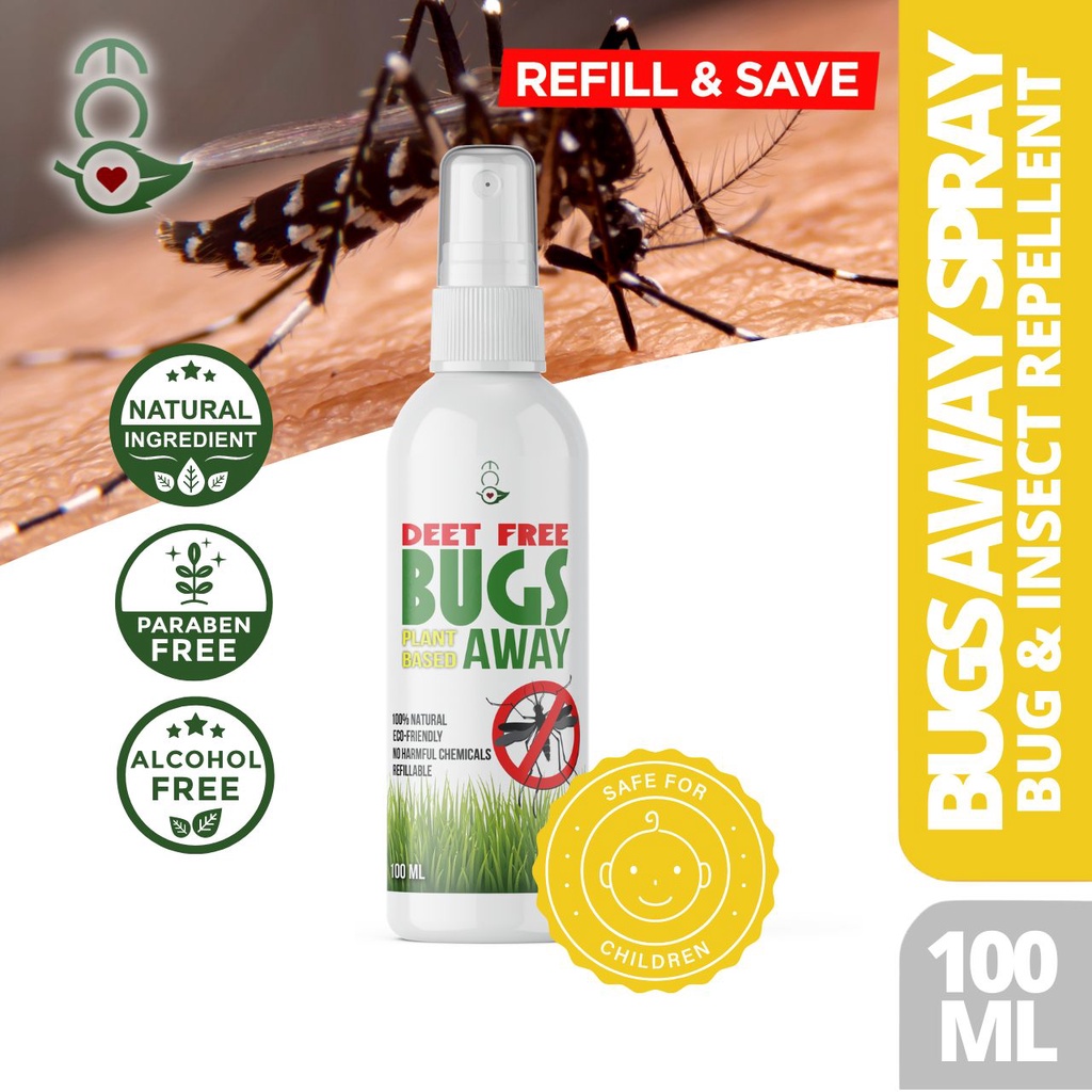 Eco Bugs Away Citronella Spray Mosquito Insect Repellent
