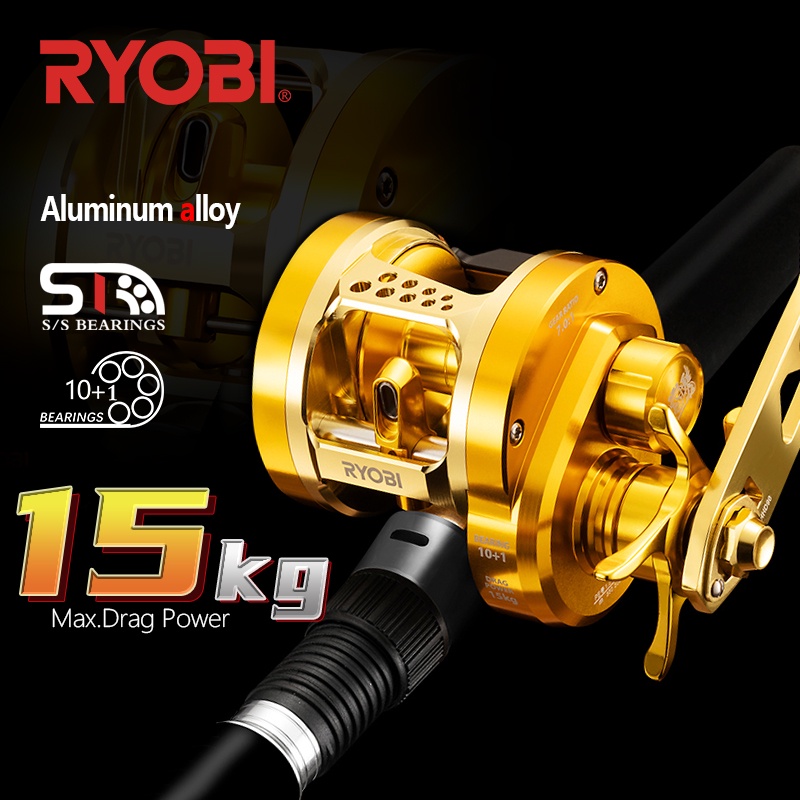 Japan RYOBI VARIUS GR30L Slow Jigging Full Metal Fishing Reel Light