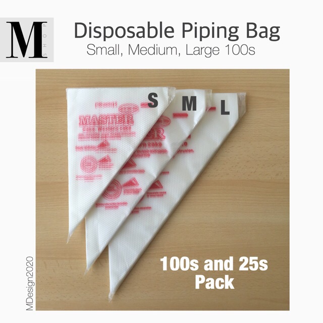 Disposable Pastry Piping Bags Small, Medium, Large Shopee Philippines
