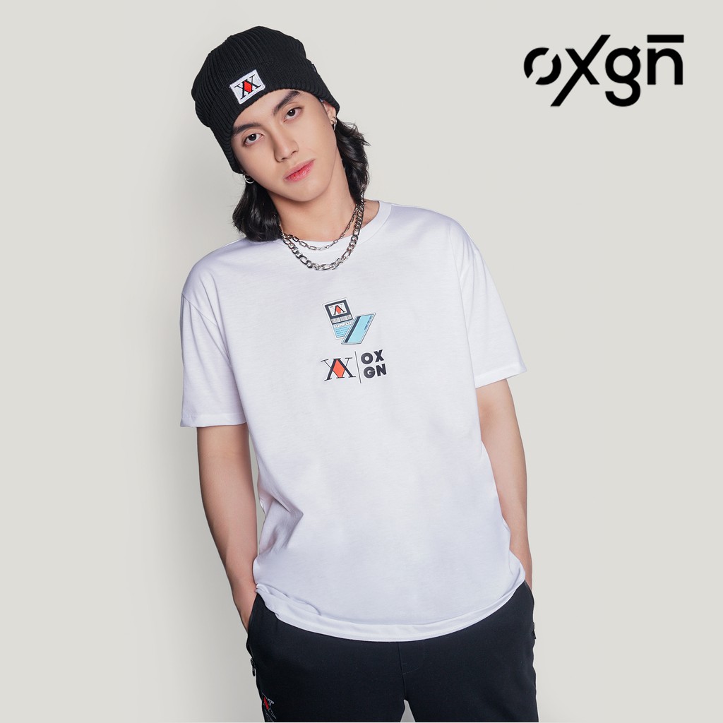 Oxgn Men S Hunterxhunter Hunter Exam Easy Fit Tee With Special Print White Shopee Philippines