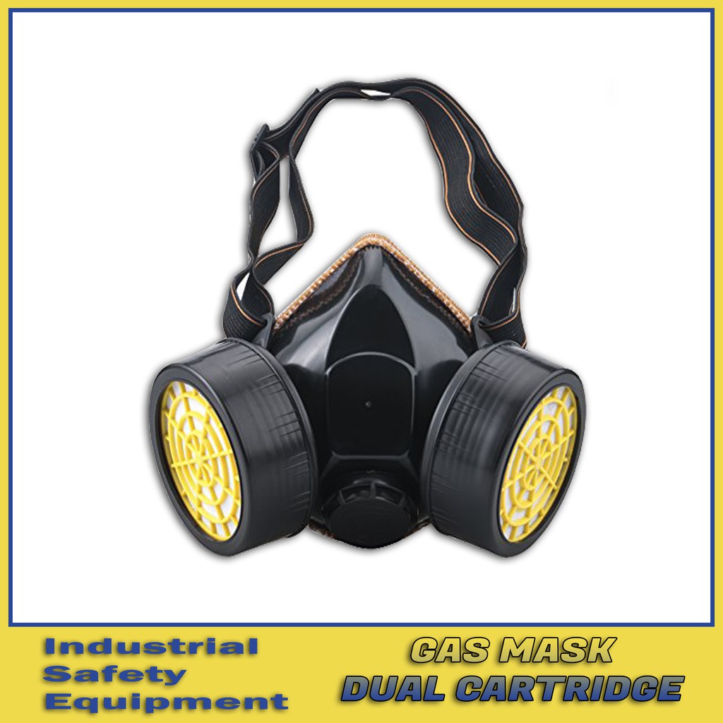 Gas Mask Chemical Respirator Dual Cartridge NP 306 | Shopee Philippines