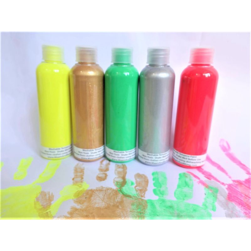 100ml Neon and Metallic Tempera Paints Shopee Philippines