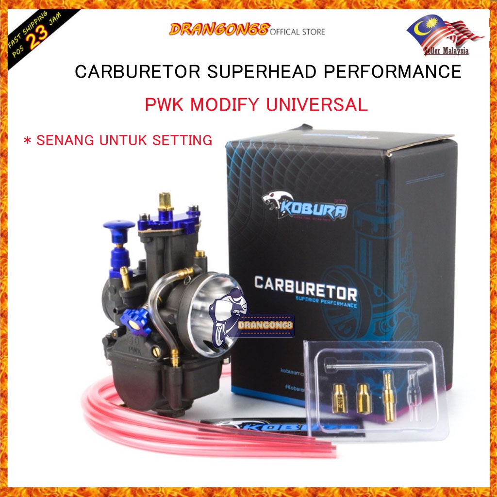 CARBURETOR PWK KOBURA TAIKOM TOBAKI RED LEO KING DRAG MIKUNI PWK ...