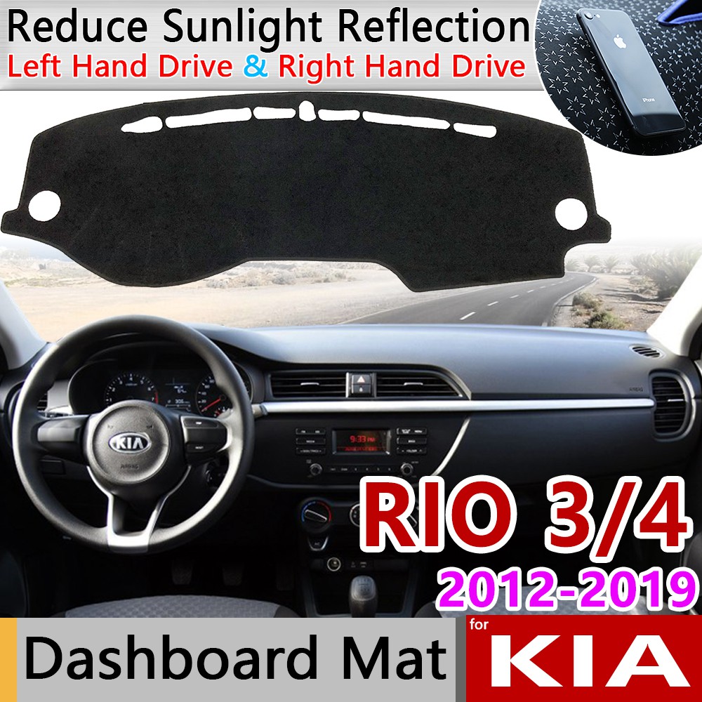 for KIA RIO 3 4 K2 20122019 AntiSlip Mat Dashboard Cover Pad Sunshade