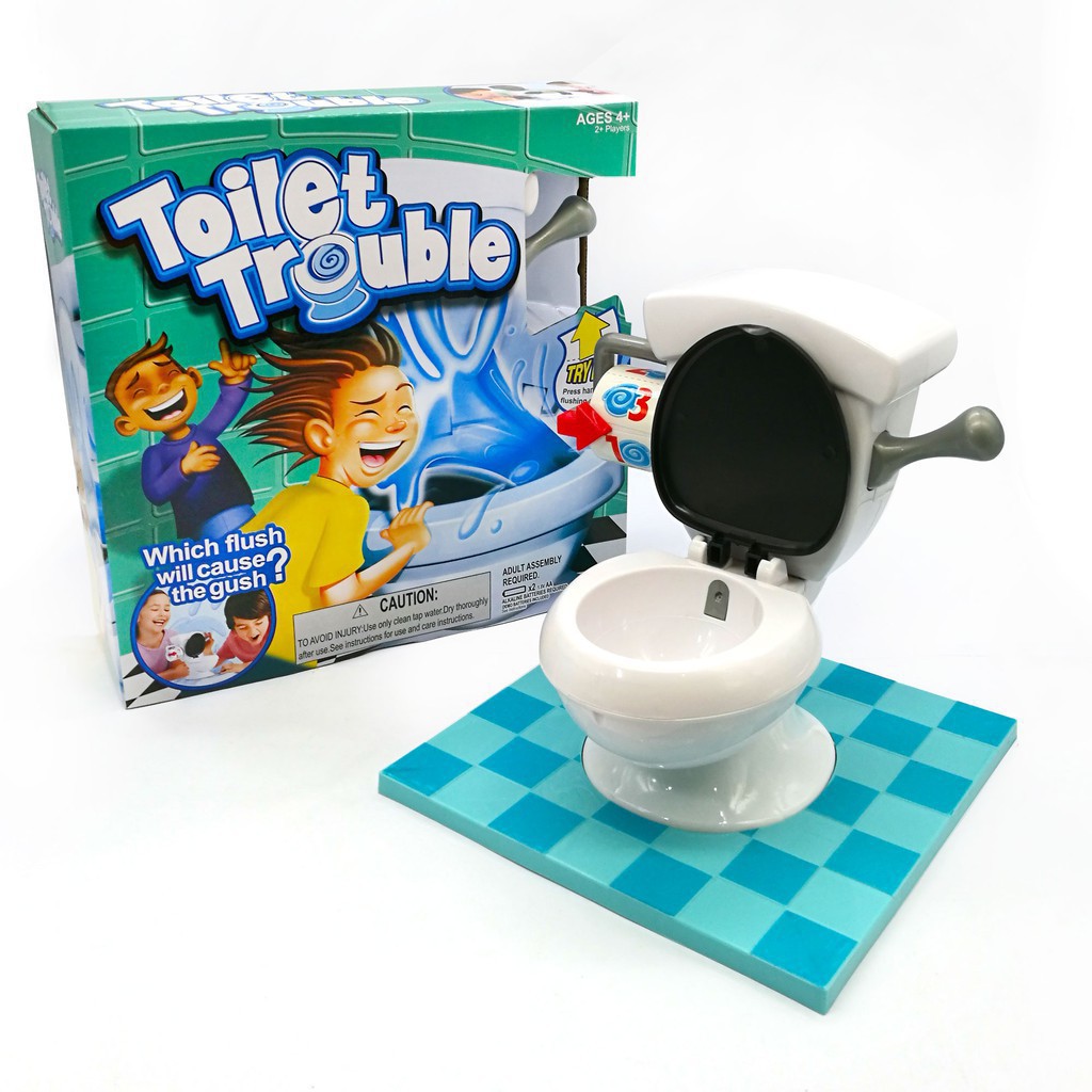 Toilet Trouble Face the Flush Family Fun Board Games Interaction