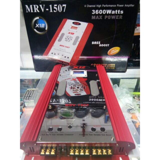CAR AMPLIFIER 4CHANNEL HIGH POWER AMPLIFIER MRV1507 Shopee Philippines