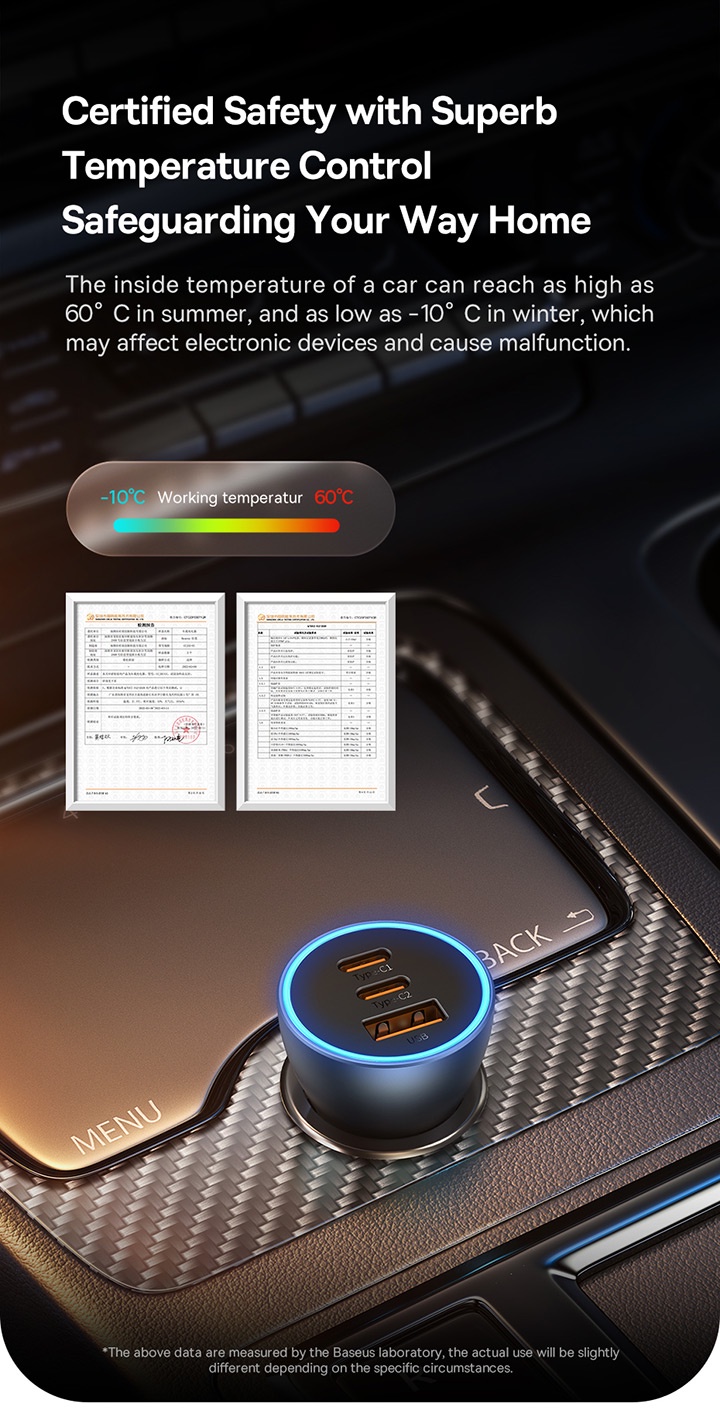 Baseus 65W / 60W Car Charger Quick Charge 4.0 3.0 For Xiaomi USB C Type