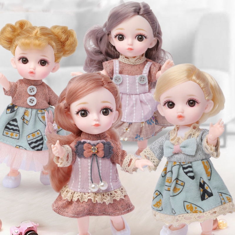 doll dress and makeup