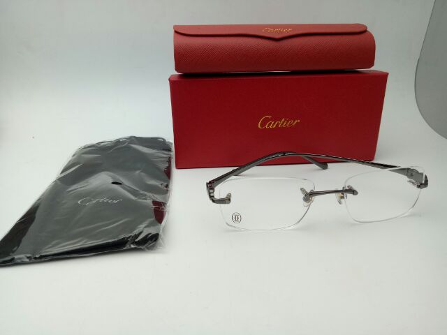 Cartier rimless (eyeglasses) | Shopee 