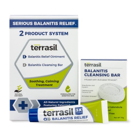 Natural Terrasil Balanitis Relief Treatment, 2-in-1 Balanitis Ointment ...