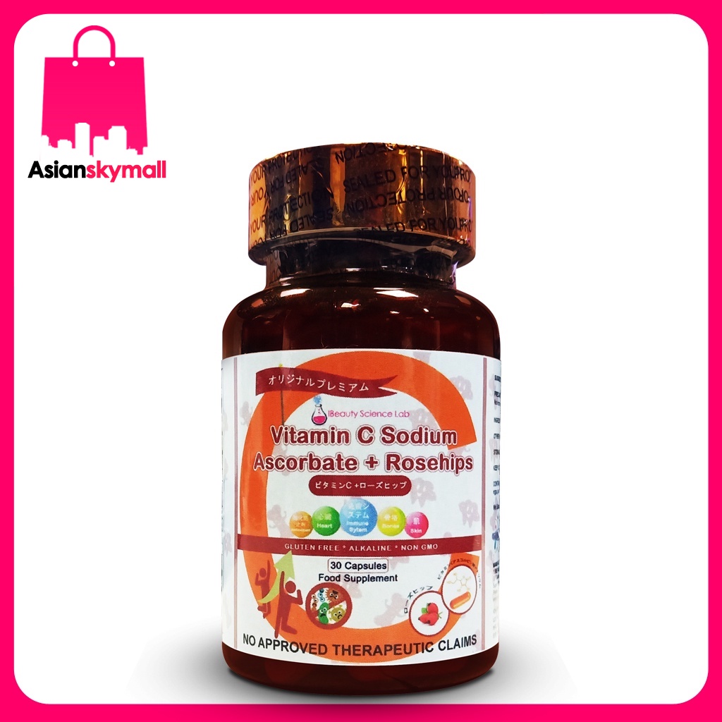 iBeauty Science Lab Vitamin C Sodium Ascorbate + Rosehips 30 Capsules