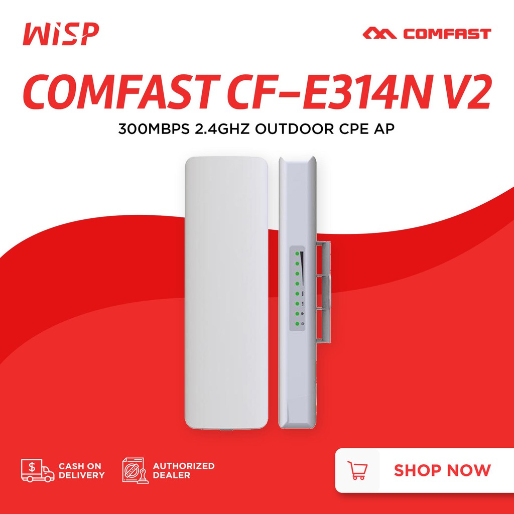 COMFAST CF E314n V2 300M High Power 2 4g Wireless Bridge CPE Outdoor