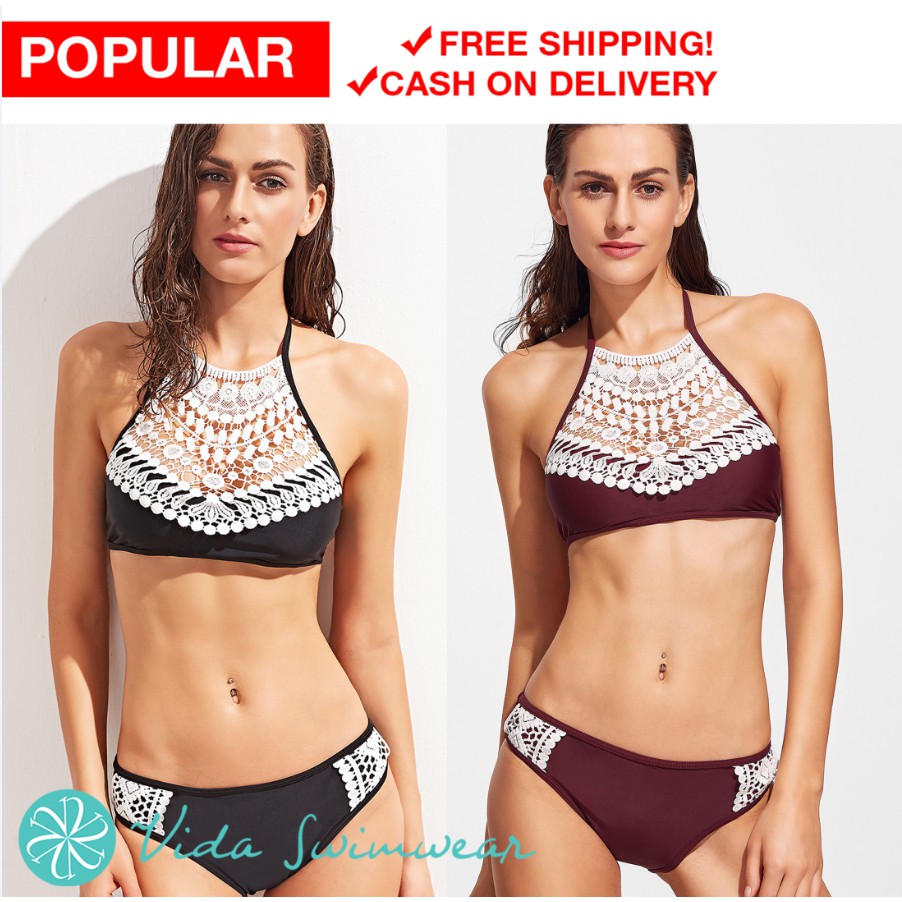 two piece swimsuit shopee