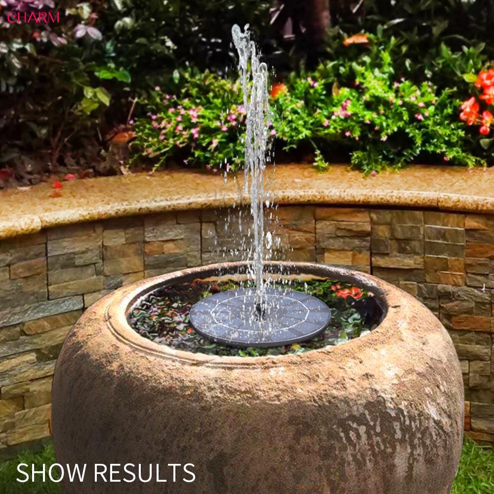 Charm 180mm Solar Water Fountain Pump Fountain Water Pump Portable Energy Saving Shopee Philippines