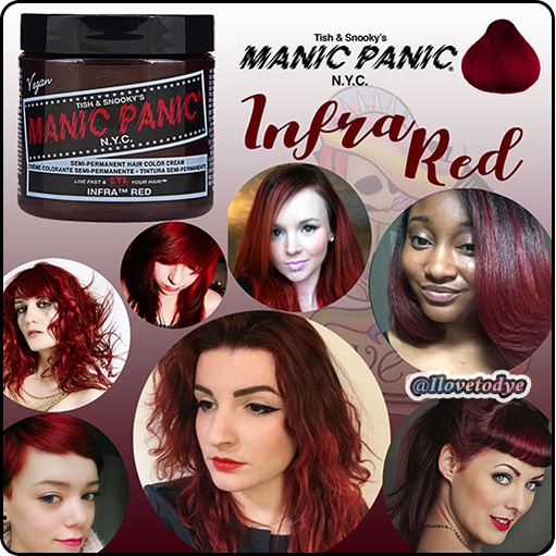 Infra Red Manic Panic Semi-Permanent Red Hair Dye - ilovetodye | Shopee ...