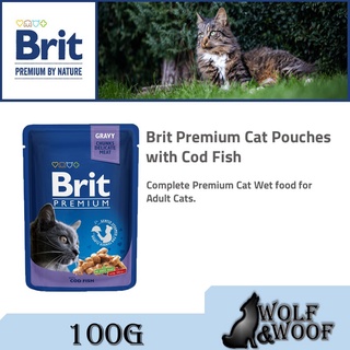 free shipping Brit Premium Cat Pouch 100g (Brit Pouch Chicken Slices, Salmon, Chicken Turkey, Cod #6