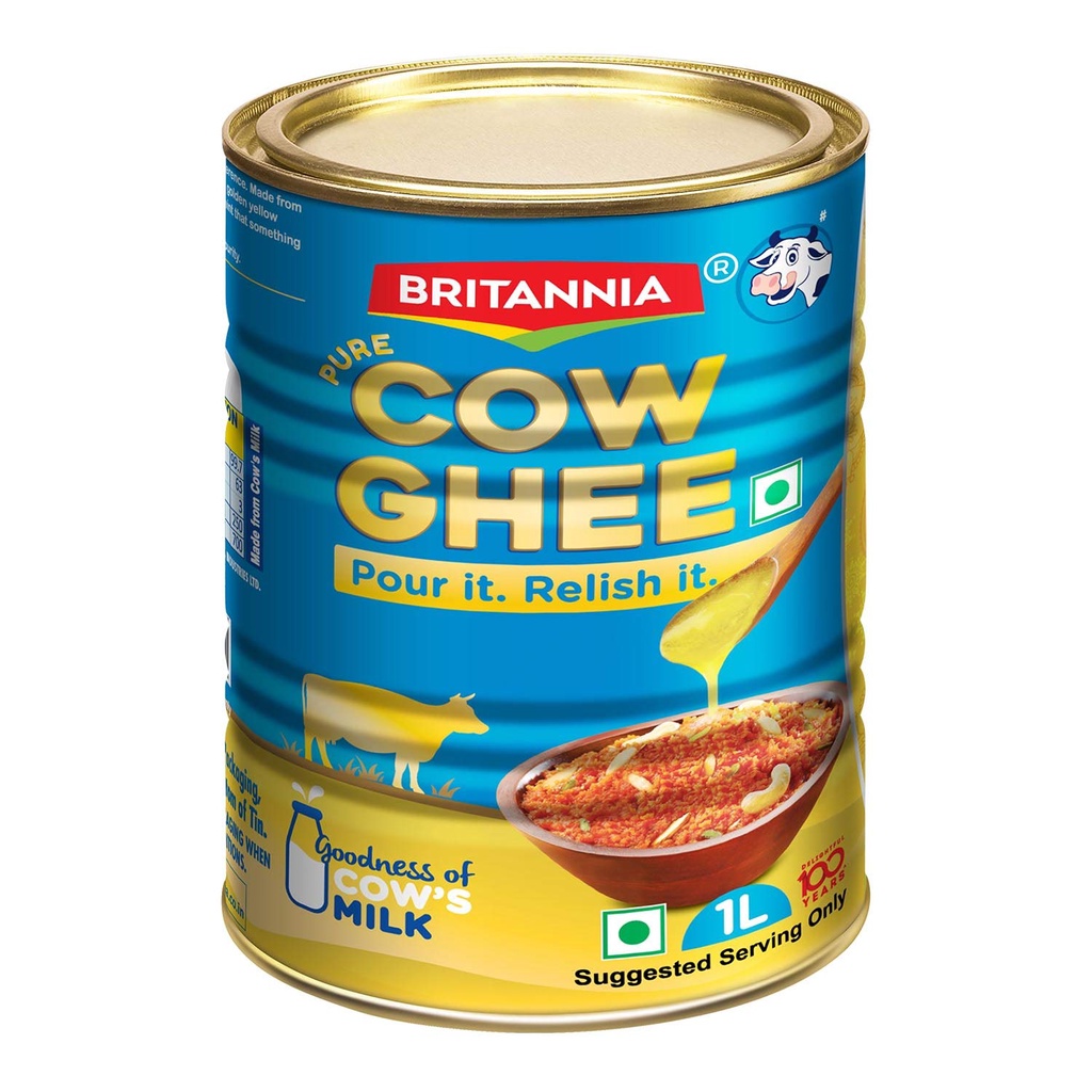Britannia Pure COW GHEE {Clarified Butter} 1 Litre {Made in India