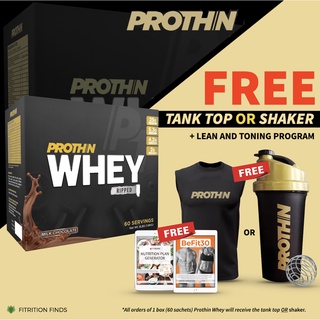 Prothin Whey Ripped (60 Servings) with FREE Tank Top OR Shaker