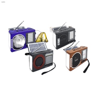 ❡OSQ Bluetooth AM/FM/SW 8 band Solar Radio with USB/TF with LED Light and Power bank functionnice