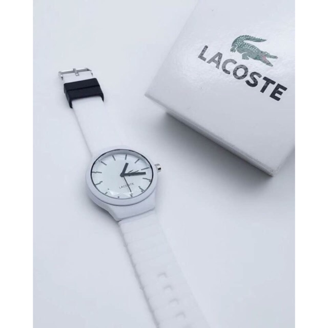 SALE Lacoste Rubber Strap Watch  Shopee  Philippines 