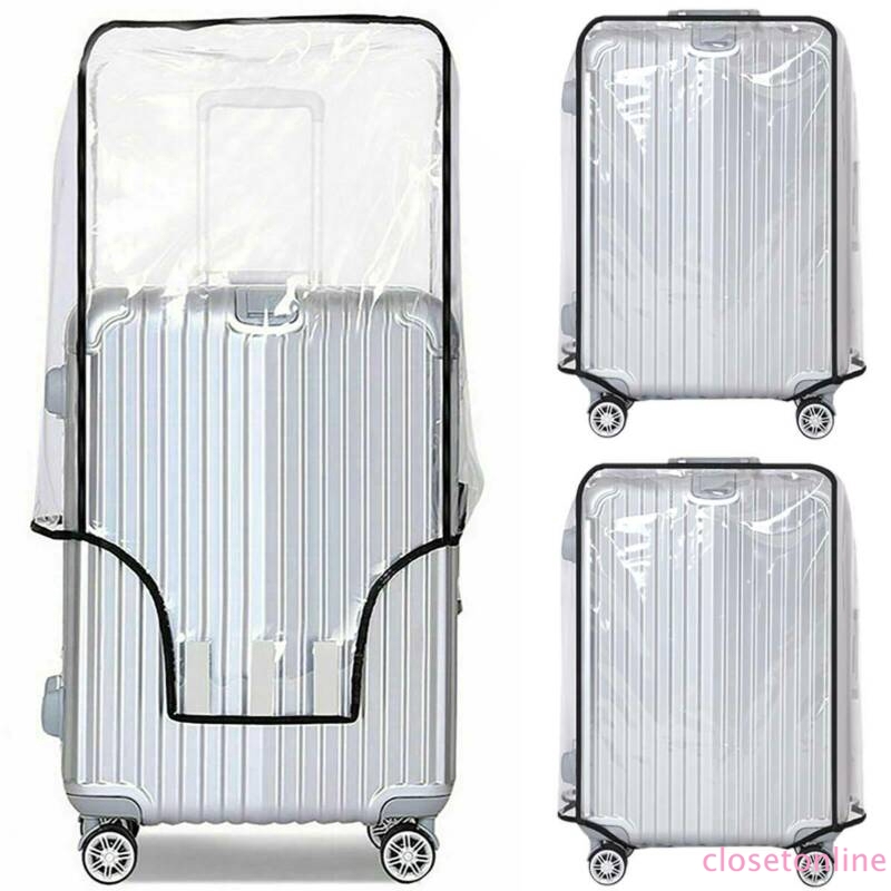 clear suitcase