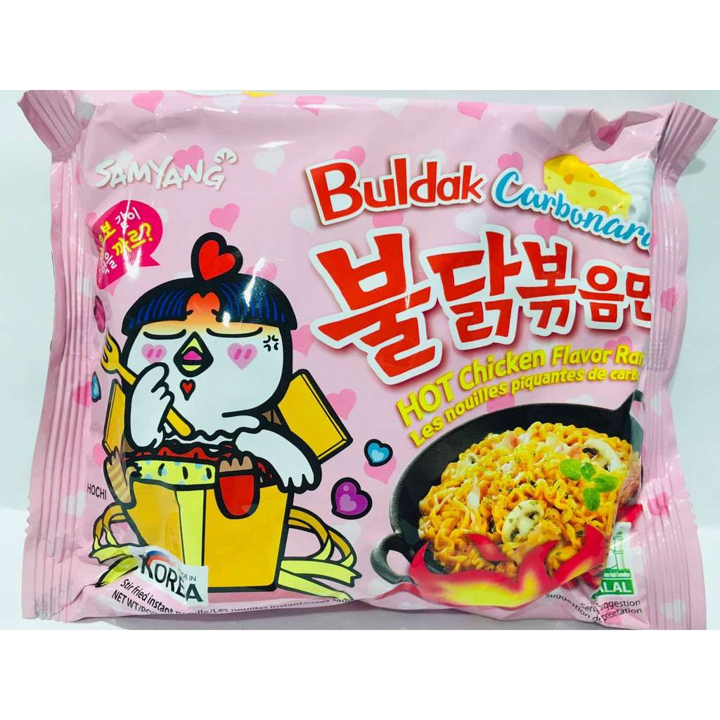 Samyang Buldok Carbonara Fire Fried Super Hot Spicy Noodle 130g