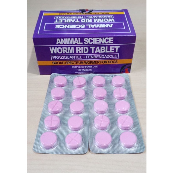 WORM RID Tablet Dewormer for Dogs 1 Tablet with sticker Shopee