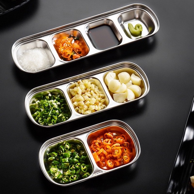 Korean samgyupsal saucer stainless steel Sauce Dish Seasoning Dish Dipping Bowl
