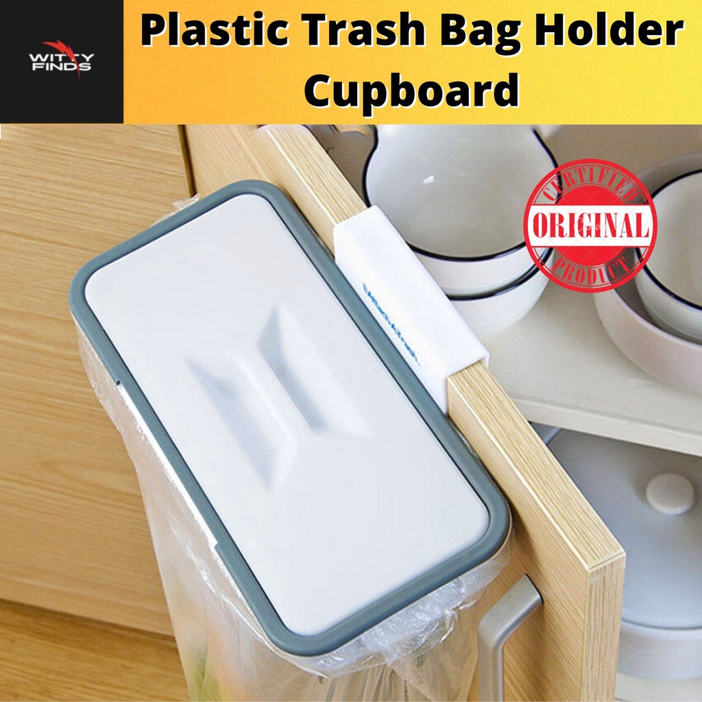 WittyFinds High Quality Plastic Trash Bag Holder Cupboard Attach