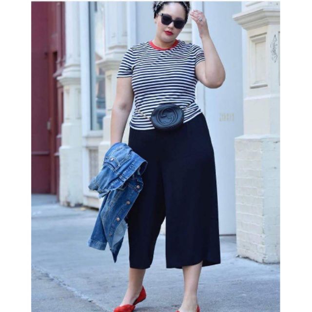 plus size square pants outfit