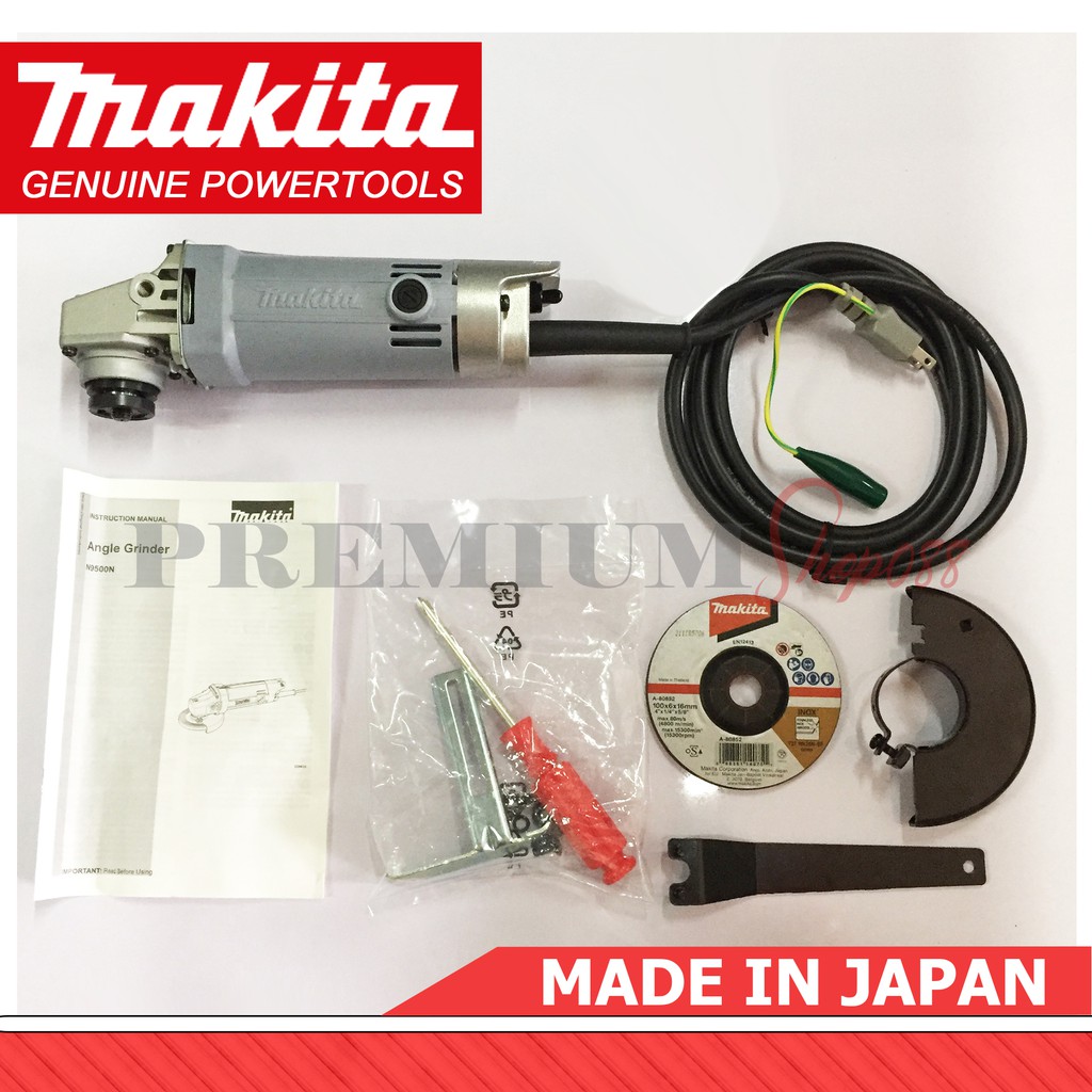 JAPAN ORIG Makita Angle Grinder + FREE Grind Wheel 4 100mm N9500N Made