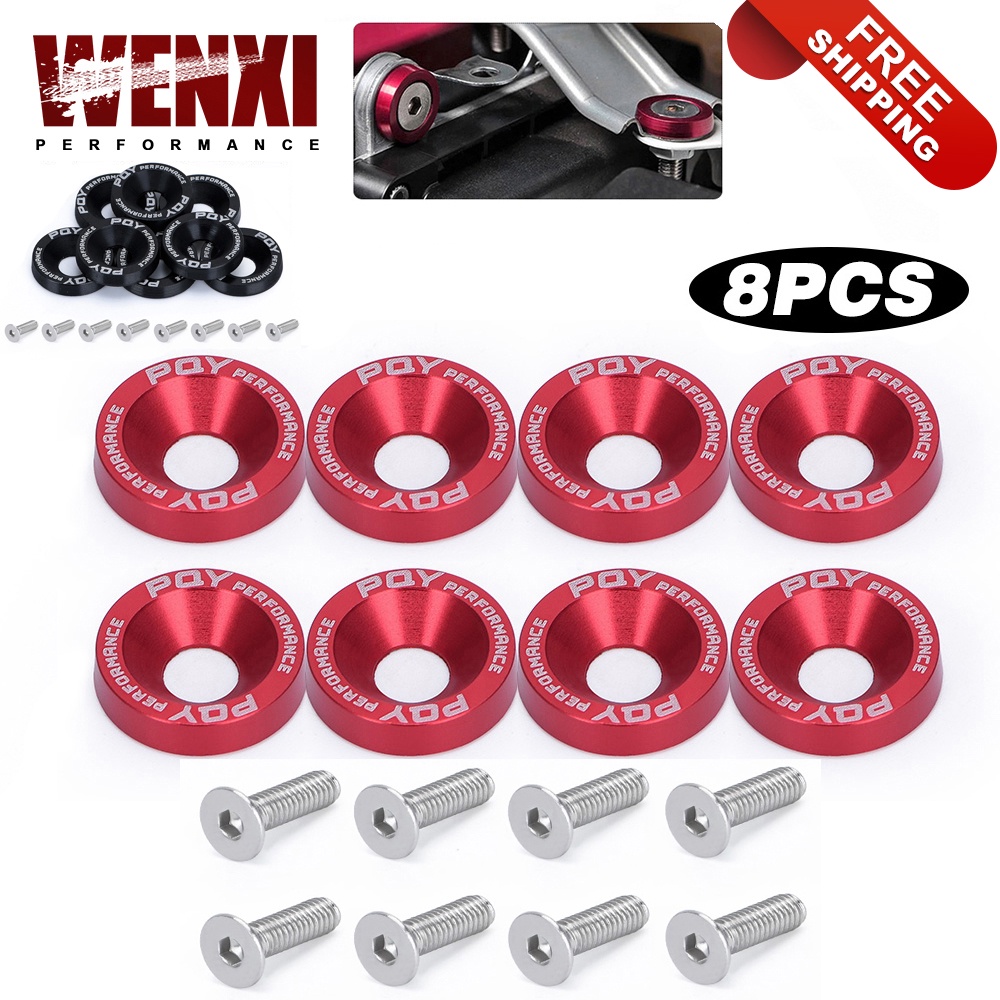 8pcs-m6-car-modified-hex-fasteners-fender-washer-bumper-engine-concave