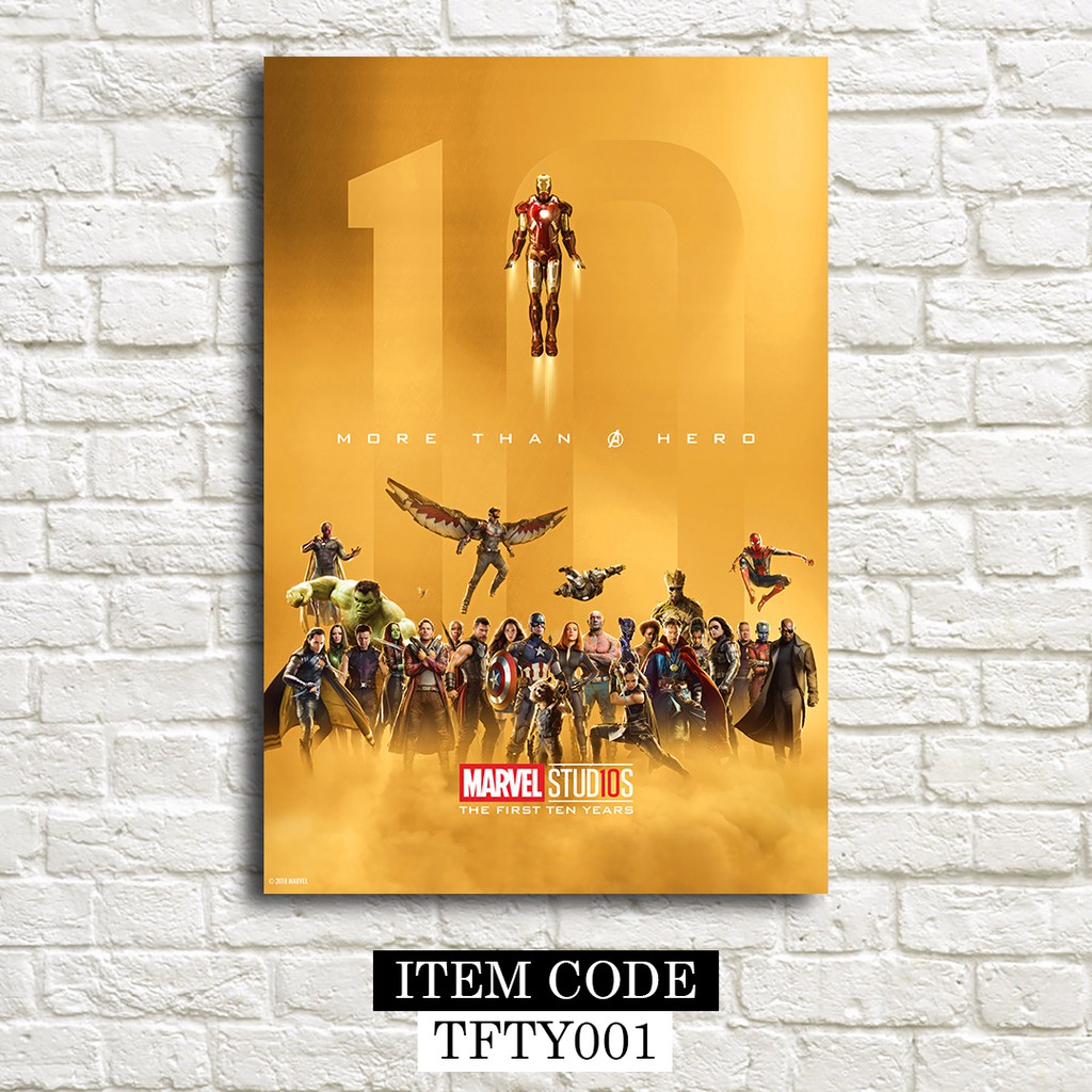 Poster Marvel Studios Heroes Gold Collection The 10th Anniversary (Lot