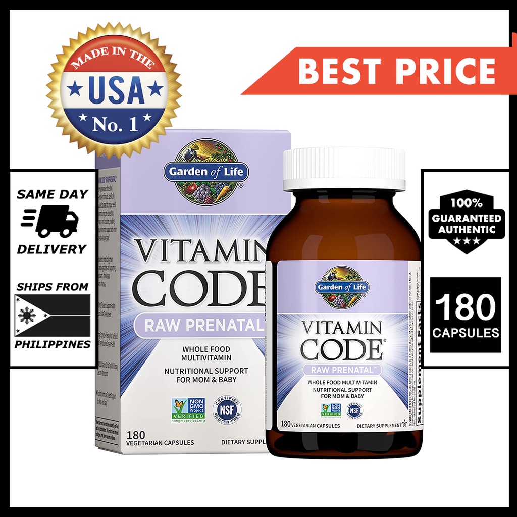 Garden of Life Vitamin Code Raw Prenatal Whole Foods Multivitamins