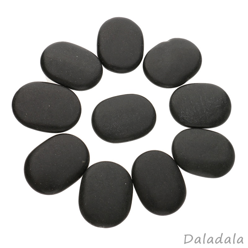 New 10pcs Lot Hot Spa Rock Basalt Stone Massage Stones Massage Lava Natural Stone Set 43cm