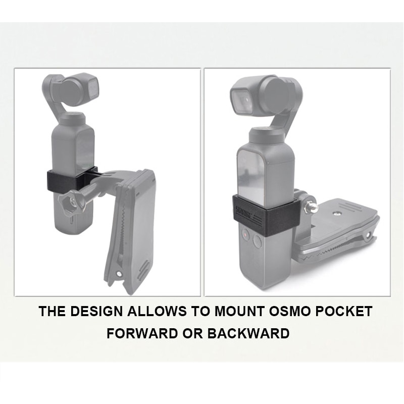 OSMO POCKET 2 Backpack MOUNT Clip Camera Holder Bracket For DJI POCKET 1/2 Expansion Accessories