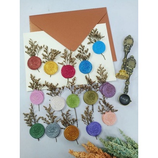 MAV's Wax Seal with Imported Dried Flowers, vintage invitations, classy message cards