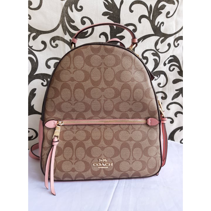 coach pink backpack